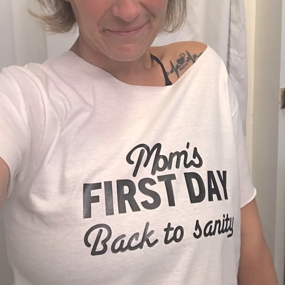 Custom made moms first day shirt